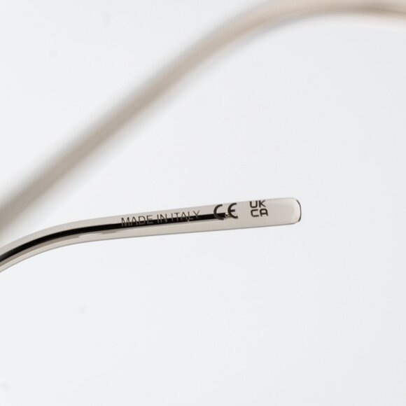 Saint Laurent Women Eyeglasses Transparent Beige Pilot SL667OPT 003 BRAND NEW - Picture 6 of 11